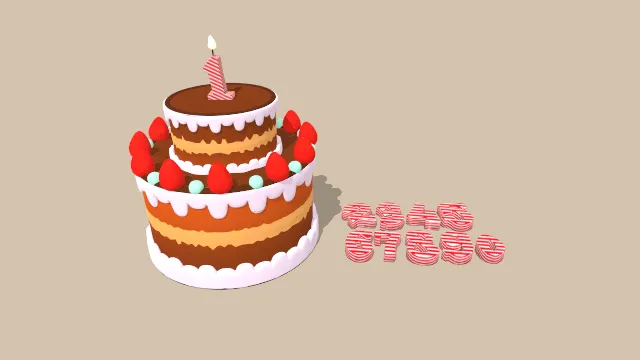 蛋糕、巧克力和草莓甜点食物蜡烛