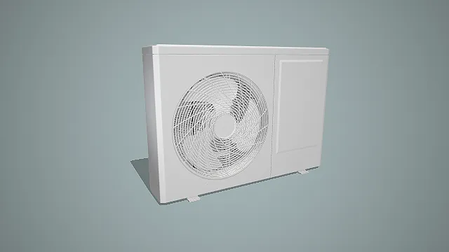 写实风格通用空调室外机 3D 现代家电场景道具模型