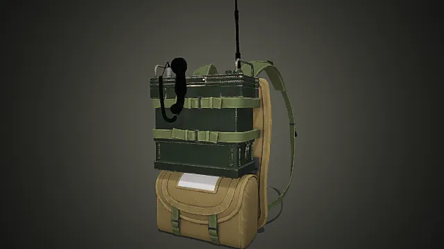 战术物资背包模型