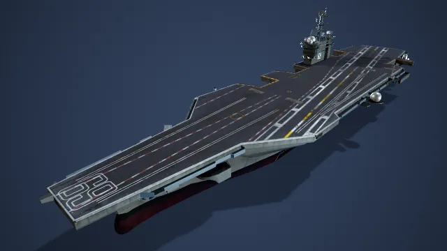 写实风格尼米兹级核动力航母  现代科技航母  高精度模型  硬核军事载具   CVN-69