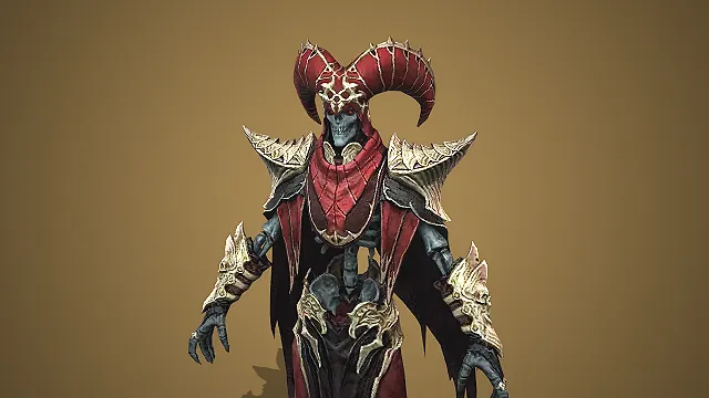 血纹棘角骨巫  邪异角色  亡者秘境邪异角色  游戏模型  游戏角色