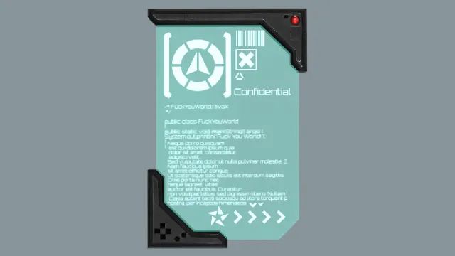 具有科幻风格的平板