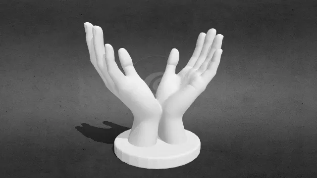 双手托举饰品展示架stl.stl