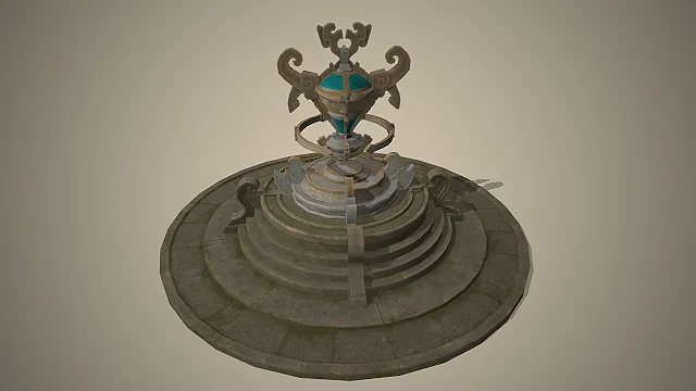 中式祭坛  青铜纹饰  国风建筑  神圣祭坛