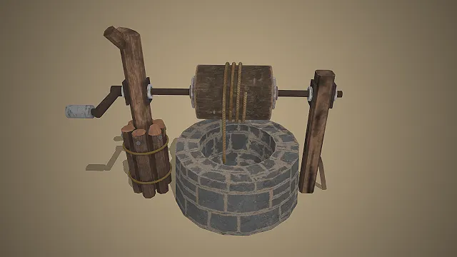 辘轳水井  古代取水装置  农耕文明  石砌井台