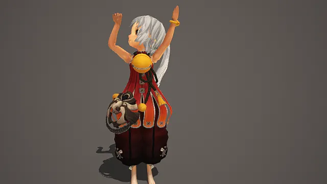 现代游戏角色   武功动画3D模型