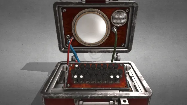 学校蒸汽朋克旧式打字机键盘机器