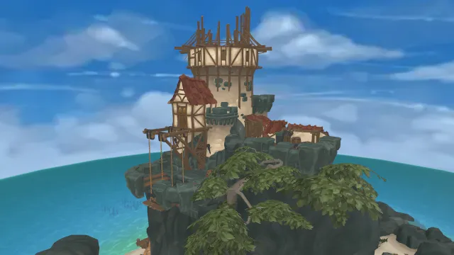 海洋保持孤独的观察者场景孤山海洋岩石