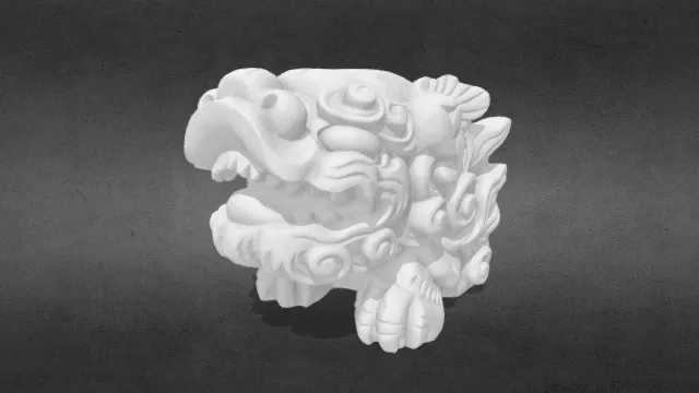 狮子雕塑辟邪神兽 吉祥之物obj.obj