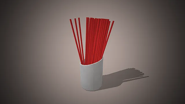 一个简约实用的筷子收纳筒3D模型