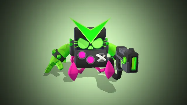 8比特  射手英雄  荒野乱斗  科技感  掌机