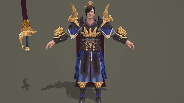 金翼儒将·俊雅型古风少帅套装