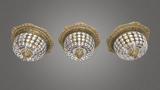 1912年代电灯吊灯水晶装饰类型D家具道具