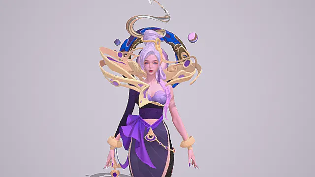 紫月玄姬：幻梦星穹控法套装