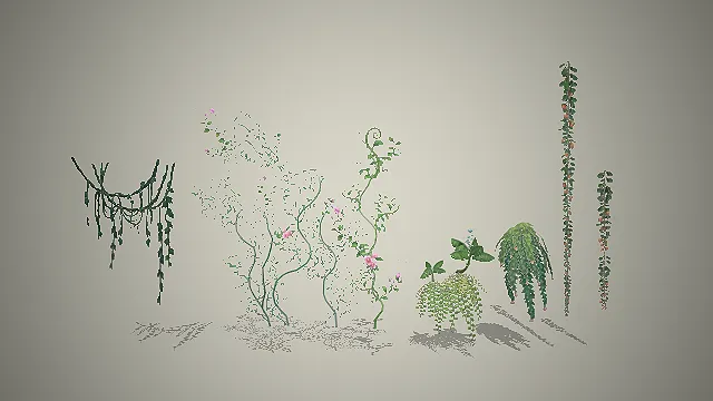 爬藤植物组  自然清新  童话治愈系风  多品类绿植