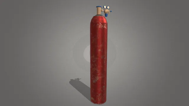 氧气气瓶罐装液体气体工程道具