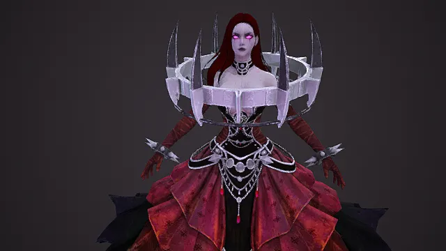 女魔巫师伊丽莎白游戏角色女性人物模型