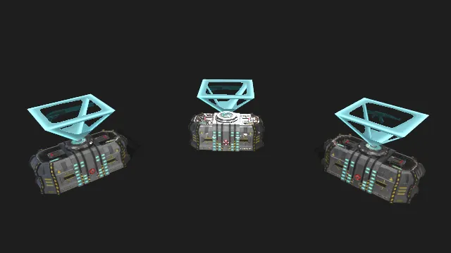 科幻盒子展示器科学技术机器