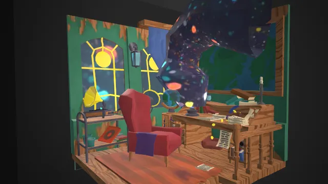 星空万花筒观察室房间内饰建筑