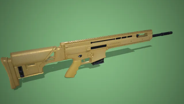 SCAR突击步枪 武器 战争 射击 模型 