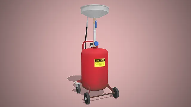 废油收集器  汽车维修设备  写实模型  汽修保养工具