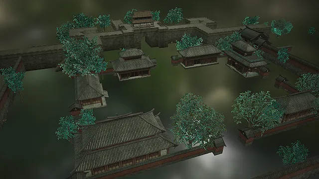 中式古城聚落  明清民居  石砌城墙  青瓦木构