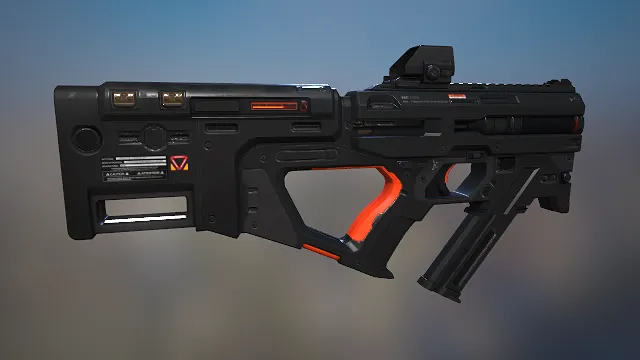 冲锋枪 枪械 武器模型 pbr模型 游戏模型  