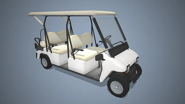 四座高尔夫球车  电动代步车  遮阳顶棚  球场专用车