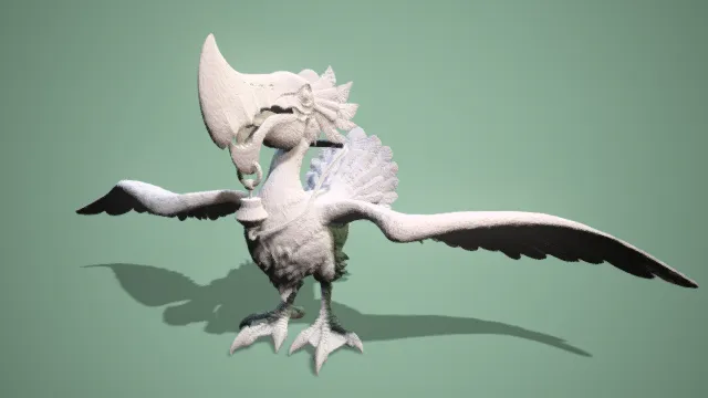 怪物  坐骑  鸟类  雕刻  