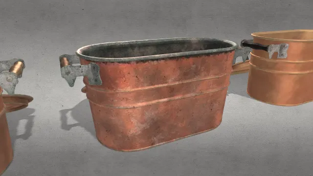 古铜沸腾浴缸复古家具组合