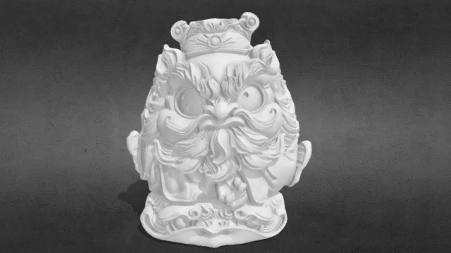 Q版钟馗天师赐福_obj.obj
