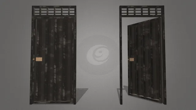 金属门工程工具道具模型