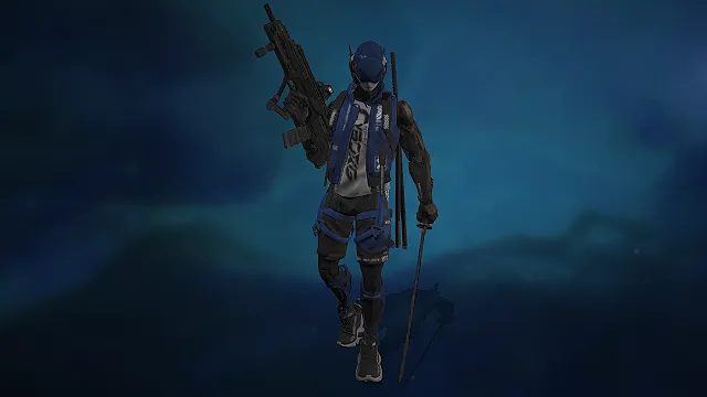 赛博忍者战术兵  科幻机能风  突击步枪  机能风战术马甲