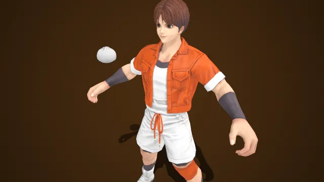 青春休闲风格  棕发  阳光活泼  包子  橙红短款外套  休闲穿搭  清新明快  青春竞技  休闲格斗  