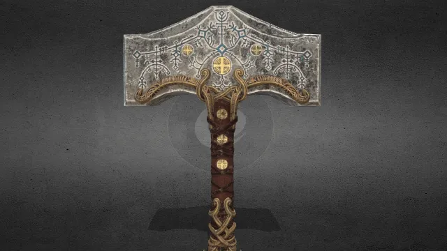 战神诸神黄昏雷神之锤游戏角色道具武器