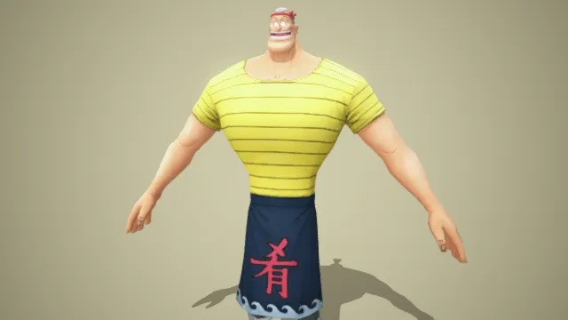 拉面店老板  扯面  海贼王  动漫角色  强壮男人