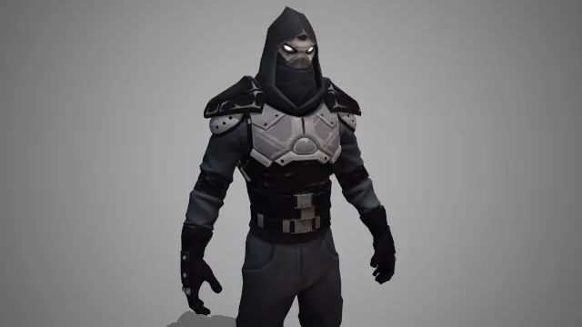 男士服装黑色兜帽战斗服