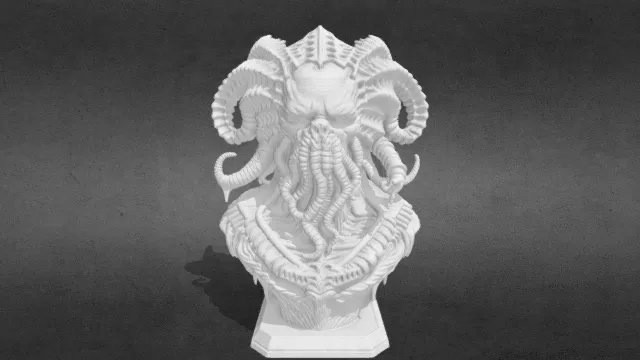 配者克苏鲁半身像–黑暗神话雕像stl.stl