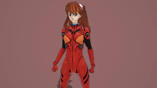   3D卡通风格机甲女性角色模型，创意设计（3D角色、卡通风格、科幻机甲风，角色设计）
