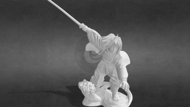 鬼灭之刃 富冈义勇（站斗姿态）obj.obj