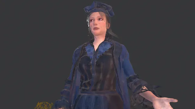 游戏角色人物女生蓝魔法师射线塔奇对话互动