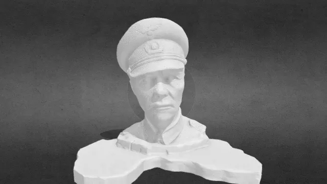 隆美尔半身像