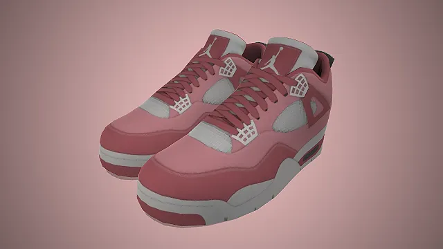 Air Jordan 4  粉灰撞色  中帮篮球鞋  复古运动风