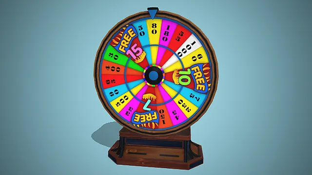 一个写实风格的，常见娱乐互动道具幸运转盘3D模型