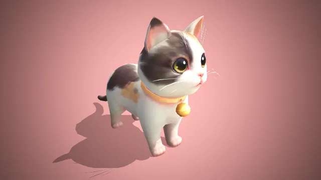 卡通小猫.glb