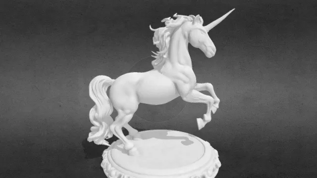 独角兽雕像摆件