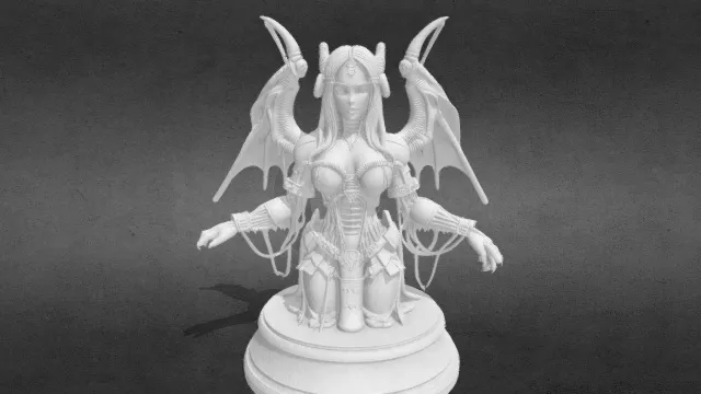 石像鬼女孩stl.stl