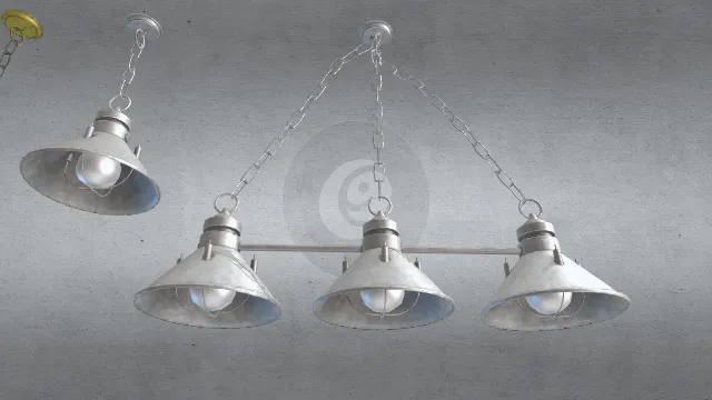 工业风格建筑工具吊灯不同颜色