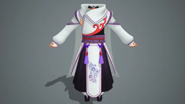 古韵流苏刺绣袍（流苏 刺绣 古风 宽袖）