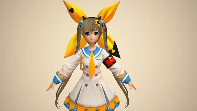 达维(V1.0)  小萝莉小女孩 高精度+贴图 